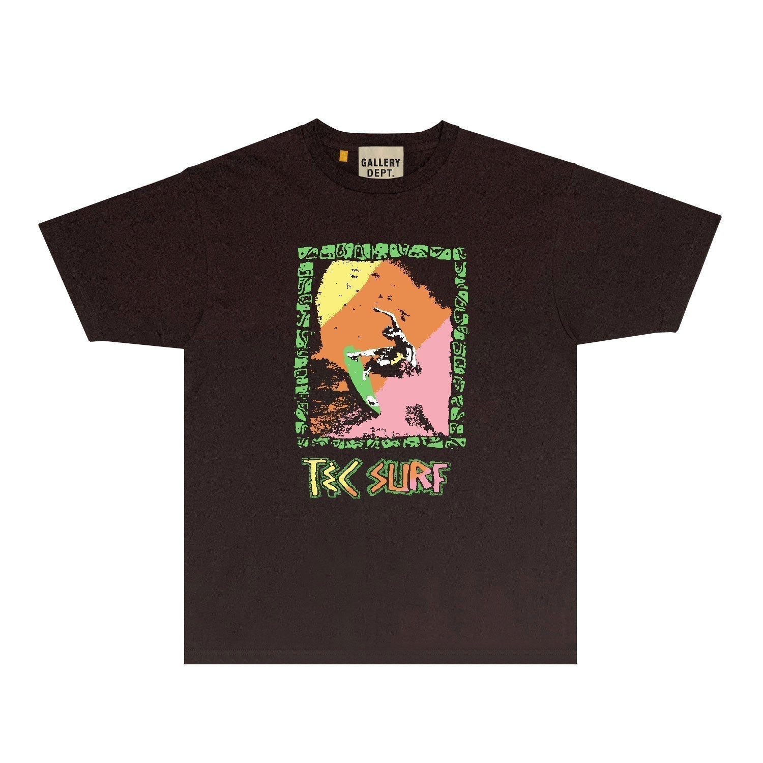 Gallery Dept T Shirt Retro Printed Loose Short-Sleeved Shirt